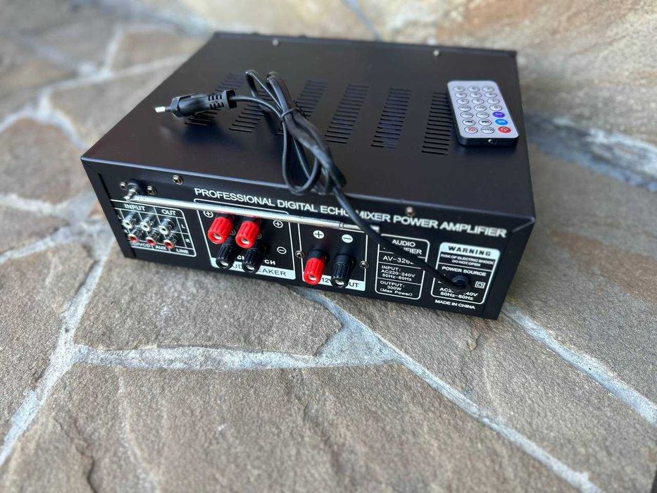 ℹ️ Усилитель звука. Мощность 2 х 150w. Радиоприемник Усилок Підсилювач