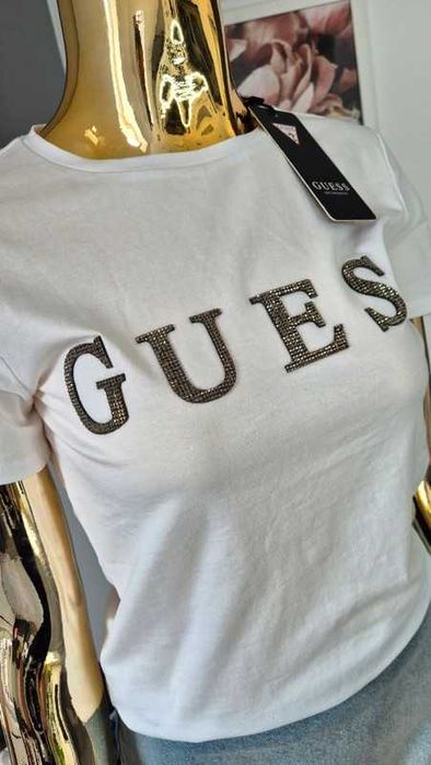 Koszulka T-shirt Guess XS biała