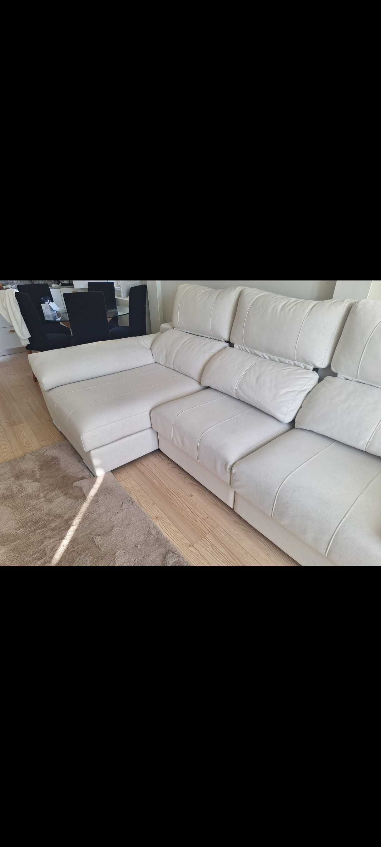 Sofá de qualidade com chaise long