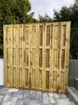 Płot Drewniany Eco Pionowy 180x180 cm Pergola Ogrodzenie Drewnienie