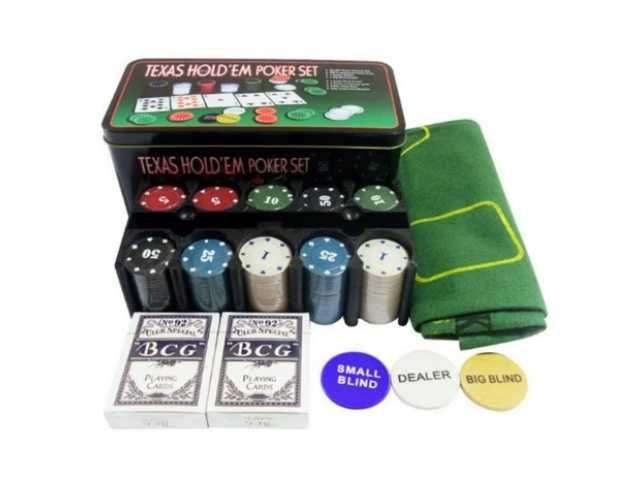 Zestaw Do Pokera Karty Mata Żetowy Blindy Holdem Poker Gry Karciane