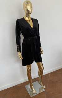 Czarna zamszowa sukienka JOLMAR 38 40