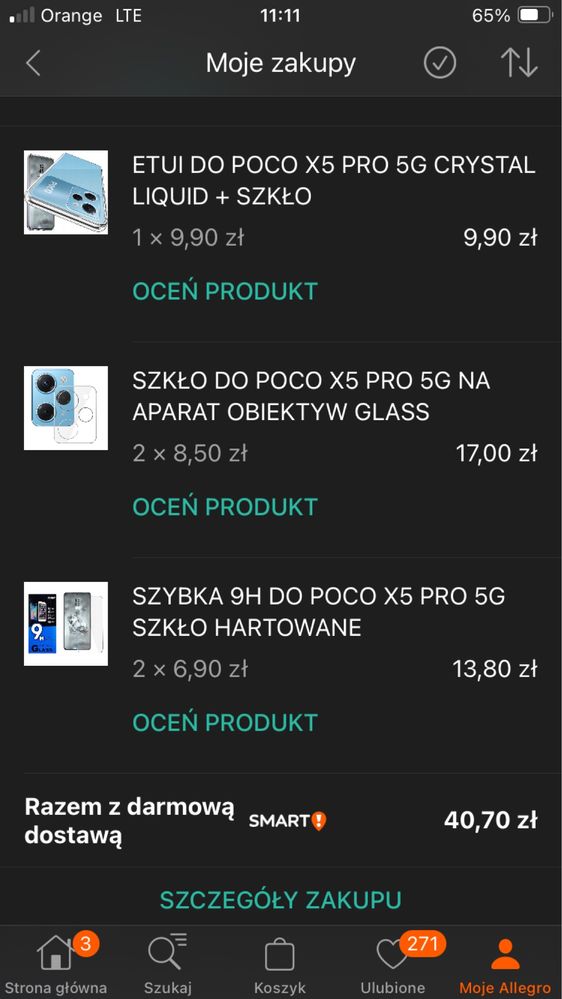 POCO X5 PRO 5G Etui, szkło x2, szkło na aparat x2 NOWE- ZESTAW! Okazja