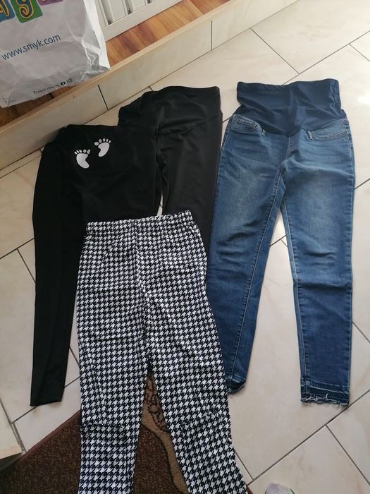 Spodnie getry ciążowe m/l