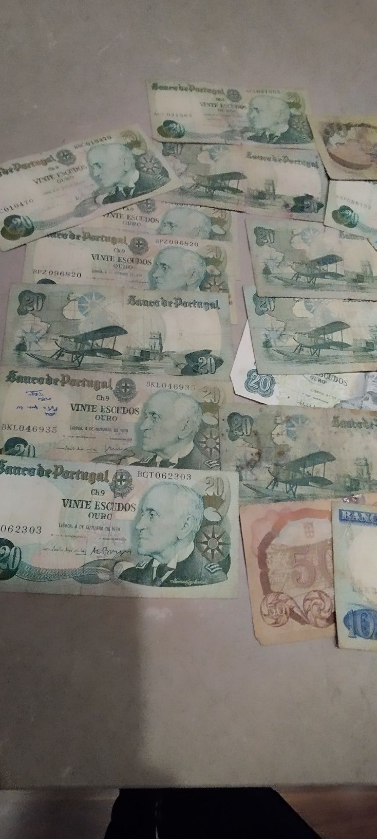Notas Moedas antigas