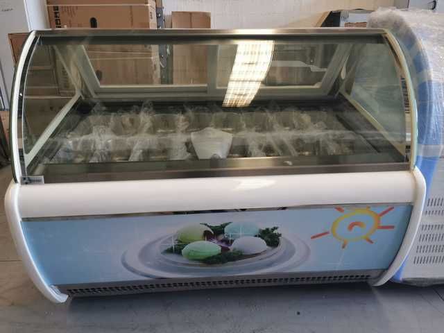 Vitrine de Gelados Industrial 12 Sabores NOVA