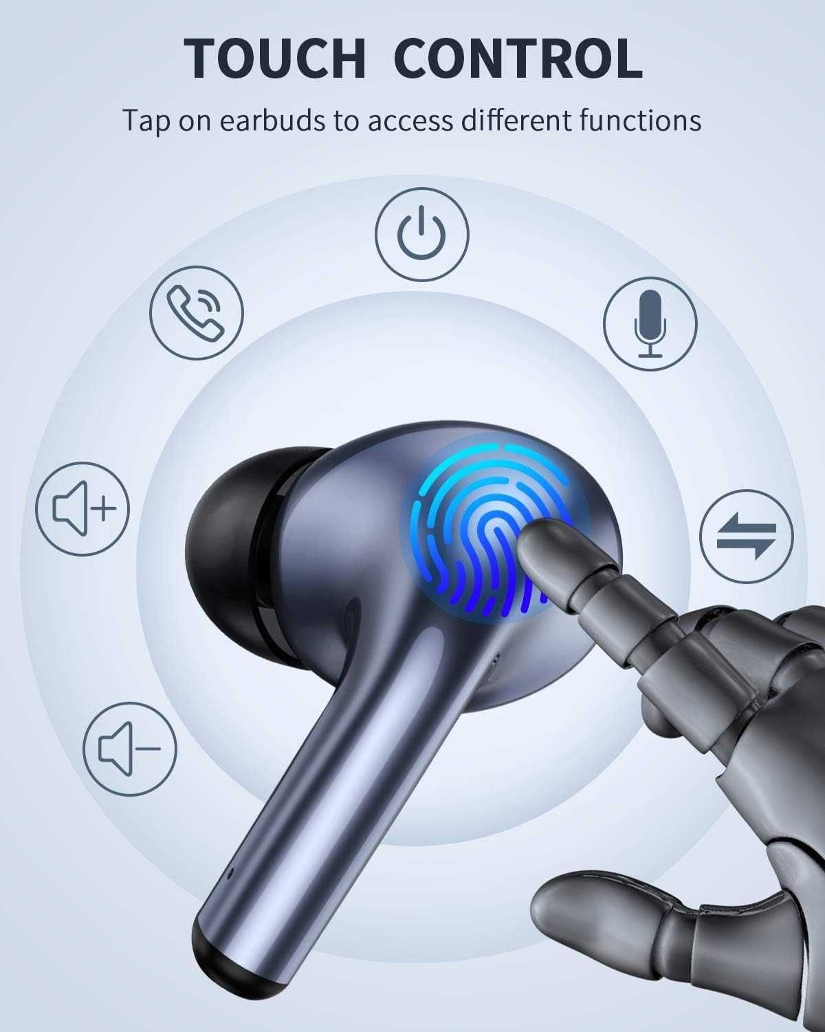 ORYTO OW30 bezprzewodowe Słuchawki Bluetooth 5.1 IPX7 USB-C 46H ANC
