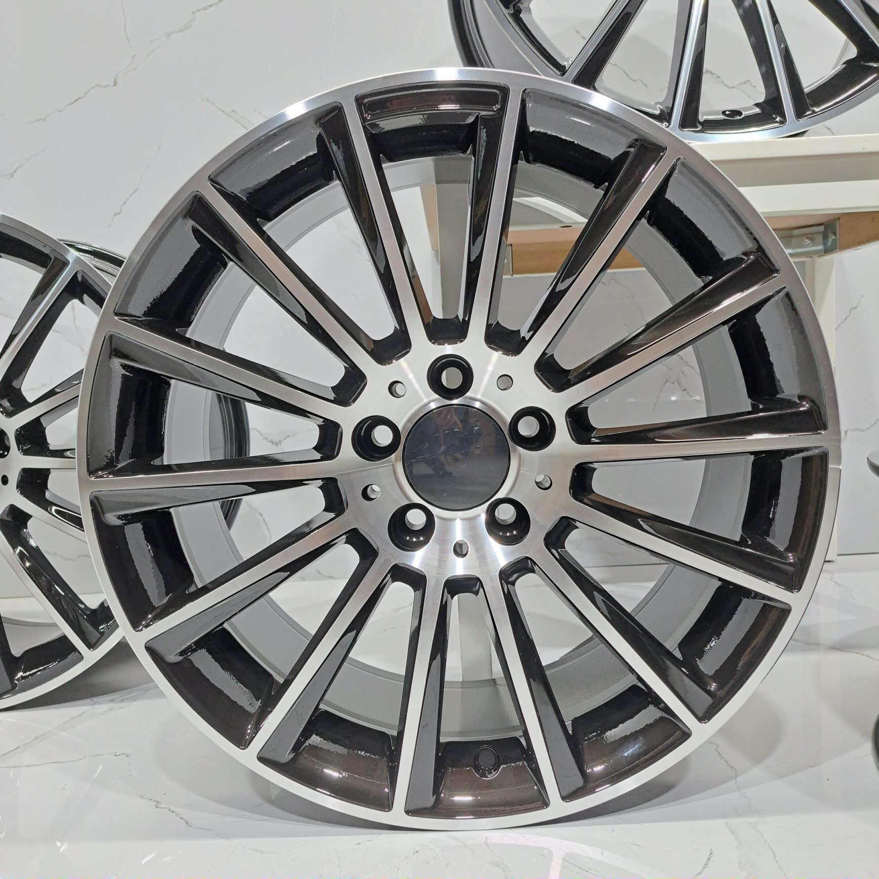 Jantes 18" LOOK Mercedes AMG turbine classe C E GLC W205 W213 5x112