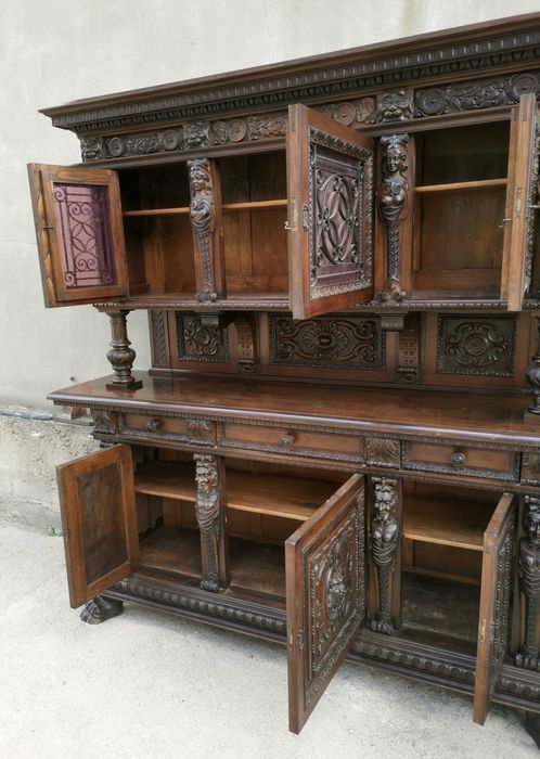 *Kunsztowny kredens, neorenesans włoski, antyk* transport