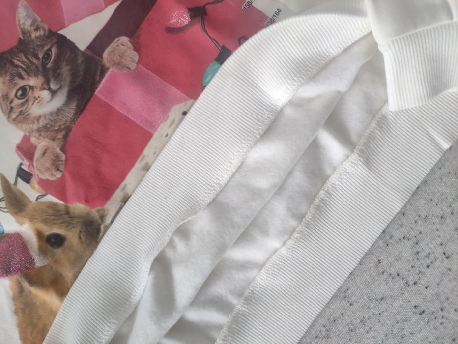 H&M nowa świąteczna bluza ocieplana  r.158,12-14l. Wyprzedaż