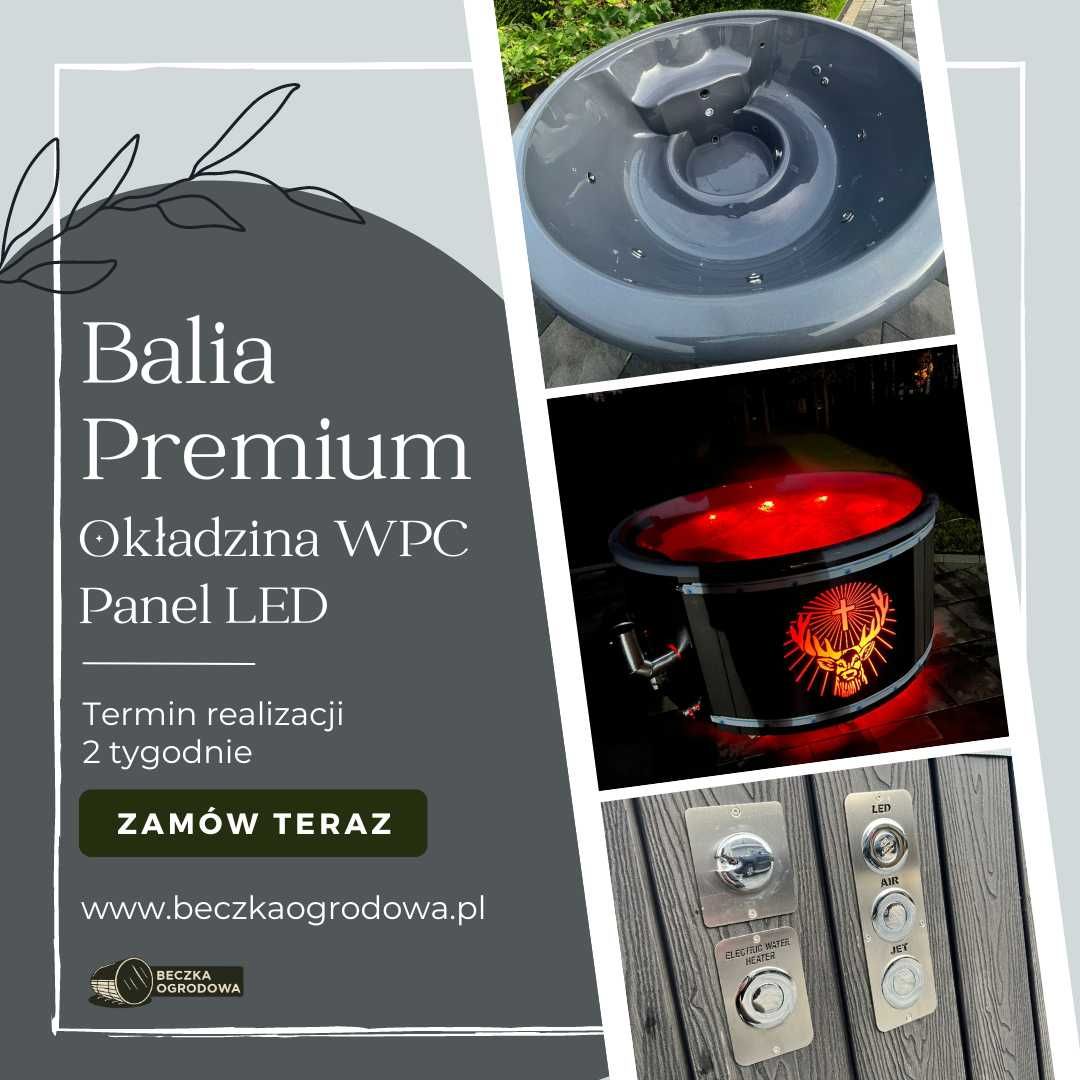 Balia ogrodowa Jacuzzi wanna z hydromasażem Bania Premium