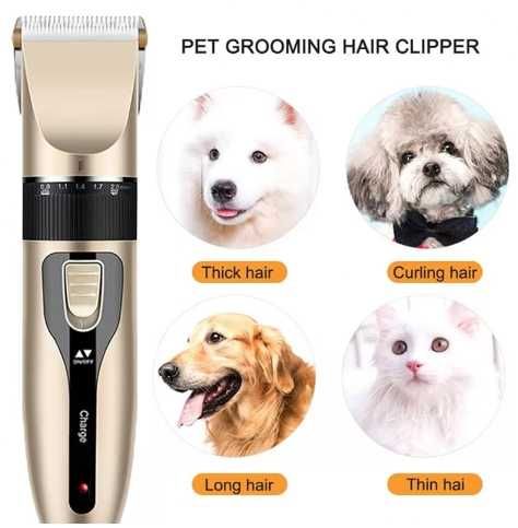 Maszynka golarka do strzyżenia obcinania psa - akumulatorowa - 7szt