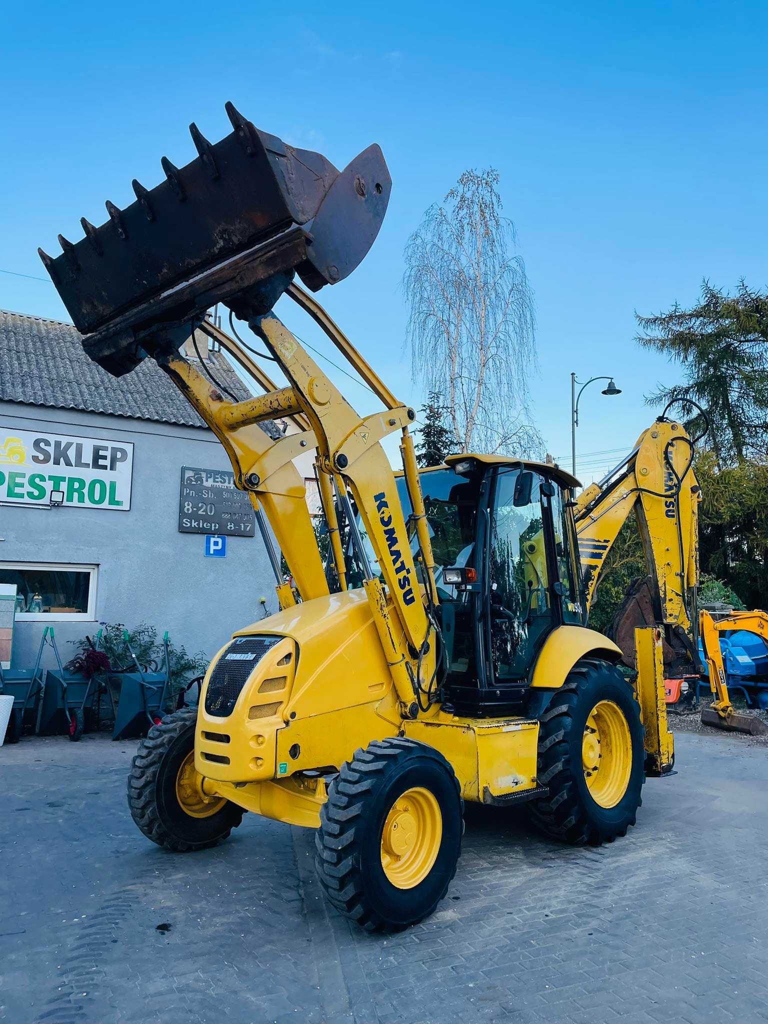 Koparko ładowarka KOMATSU WB93R 2007r, teleskop,łyżka krokodyl JCB 3cx