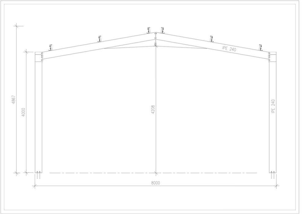 hala, wiata, warsztat, garaż,  96 m2,  8m x 12 m, h= 4m,          NOWA