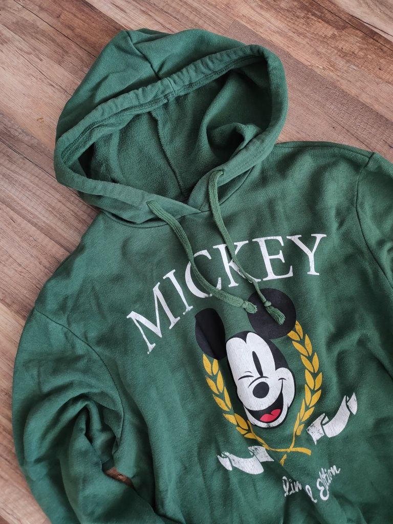 Zielona bluza z kapturem Disney Mickey S