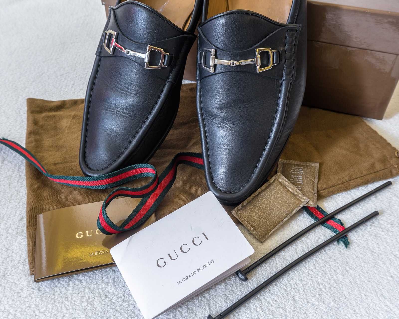 Мужские туфли лоферы Gucci Moca Pelle S. Cuoio