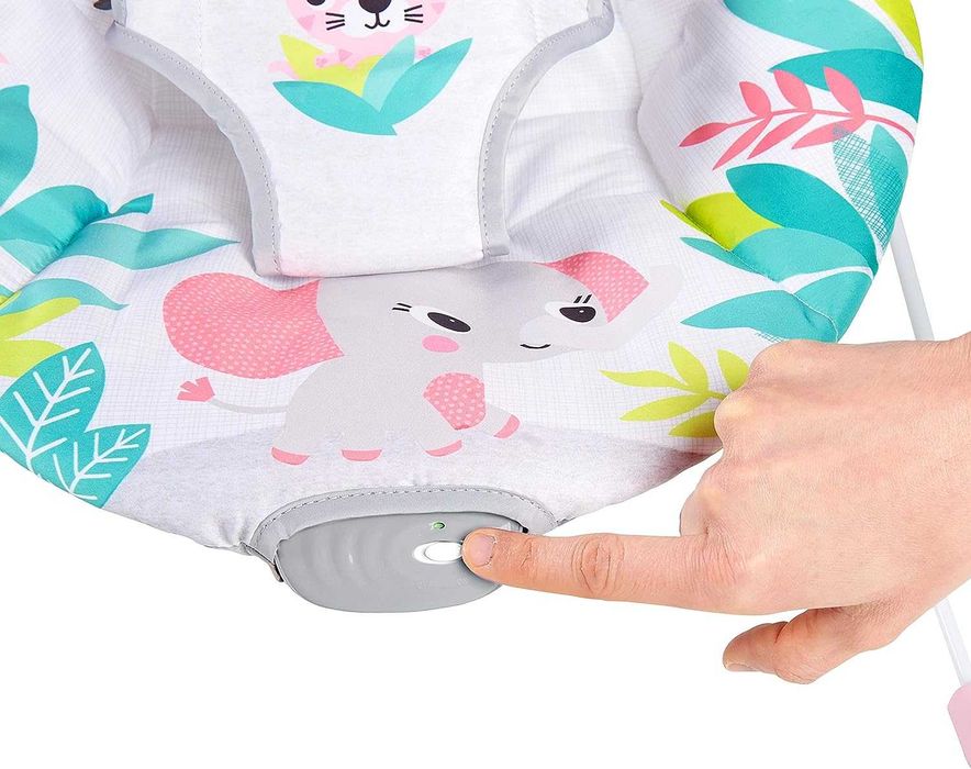 Leżaczek Bright Starts Flaming  z wibracjami pałąk z zabawkami 0m+