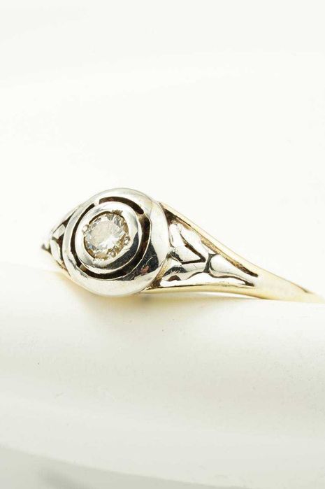 Złoty pierścionek 14K Brylant 2.41g