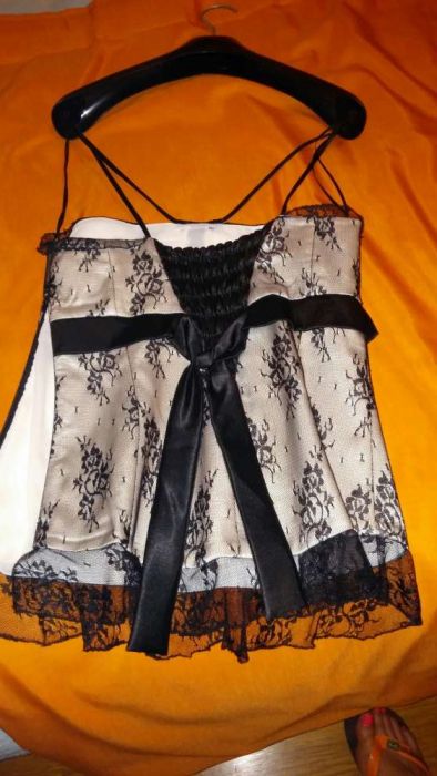 Top Preto e Cinzento Cerimónia Ana Sousa! Lindo!