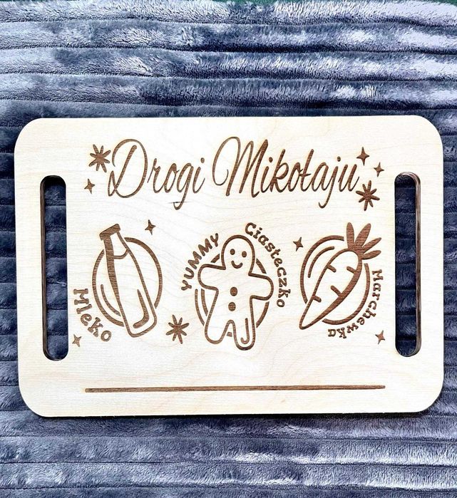 Deska - Talerzyk dla Mikołaja