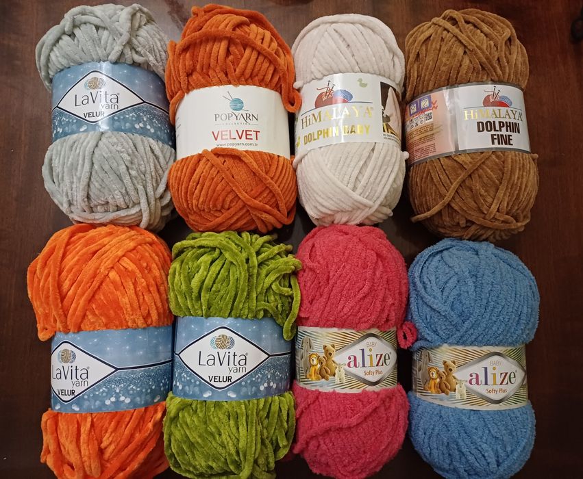 Пряжа плюшева, Himalaya, Lavita, Popyarn, Alize, нова
