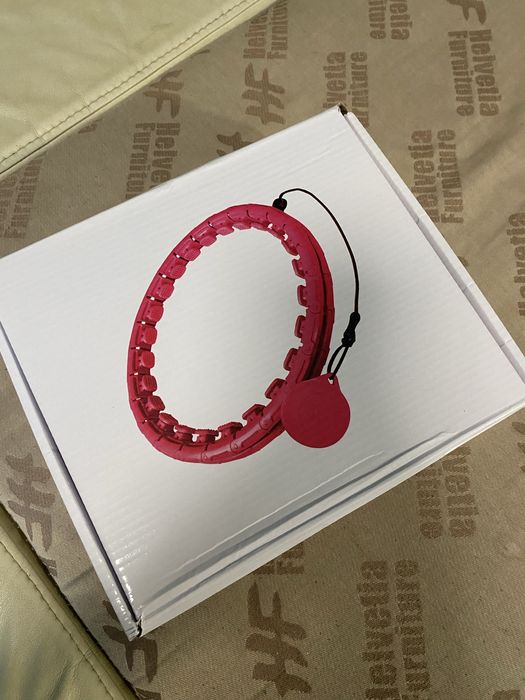 Hula hop z obciaznikiem i licznikiem do cwiczen