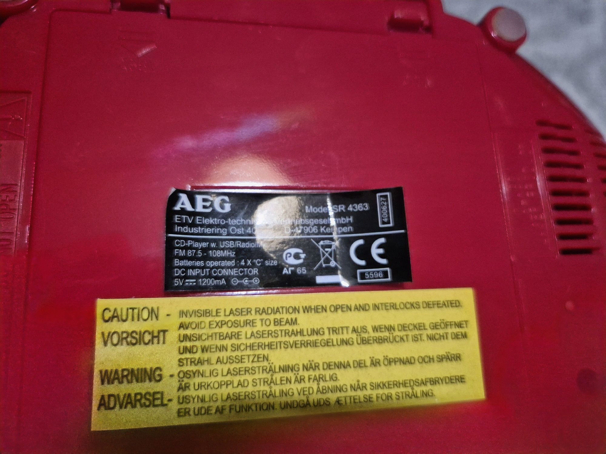Radioodtwarzacz dla dzieci AEG sr 4363