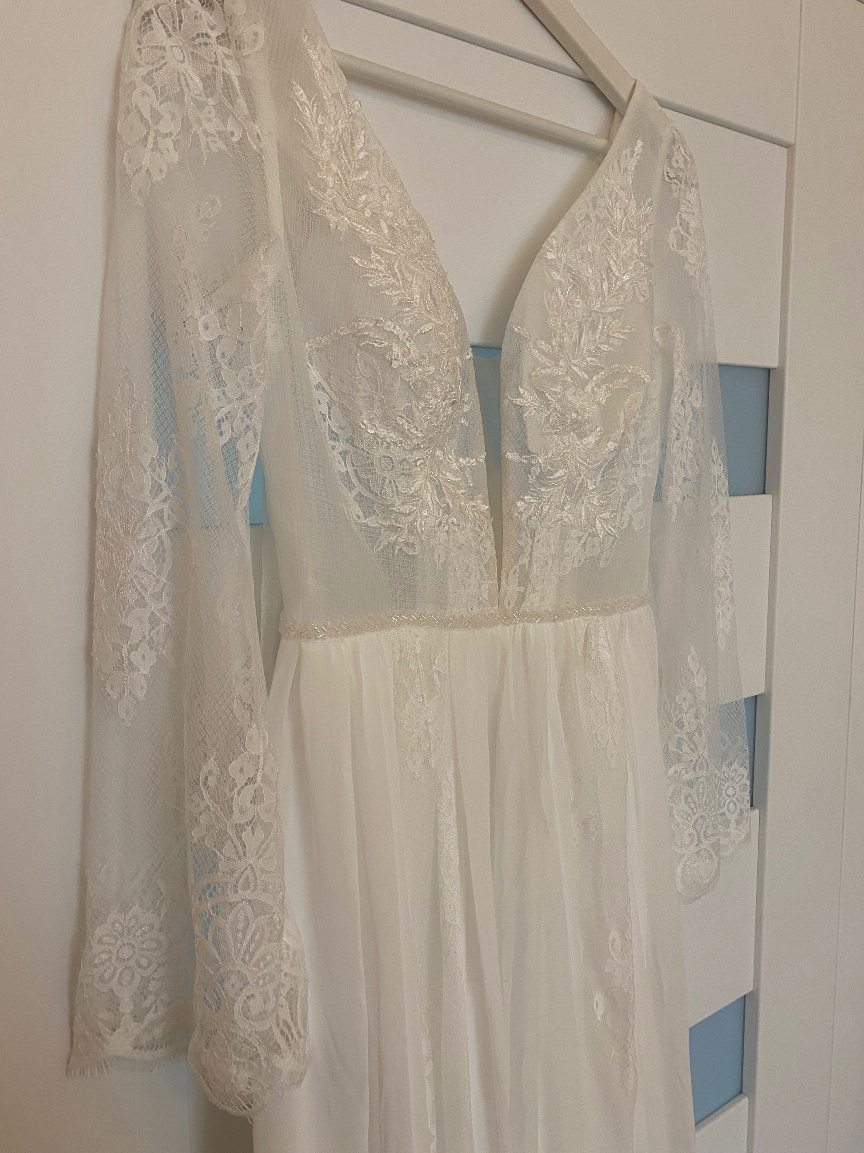 Boho suknia ślubna