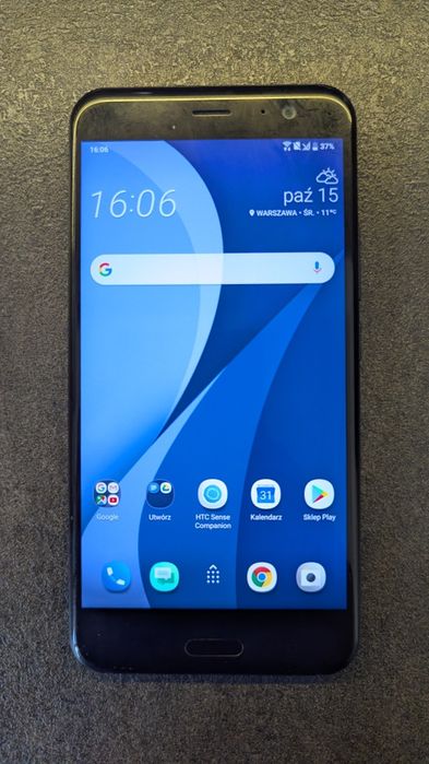 HTC U11 (64gb, NFC, Odcisk palca, Android 9, Wygląda jak nowy +Etui)
