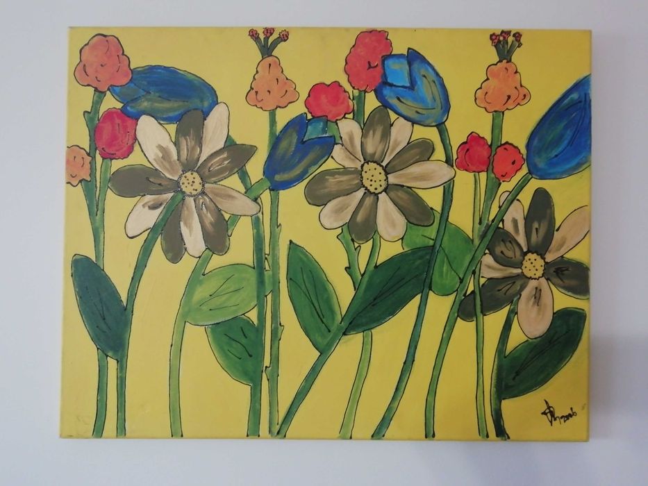 Tela pintada à mão
