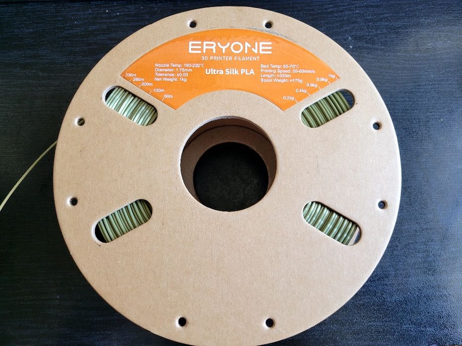 Filament 1kg Eryone PLA ultra silk Bronze