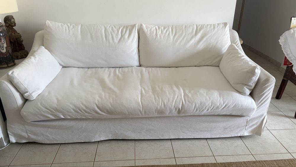 Sofa 3 lugares com capa removível