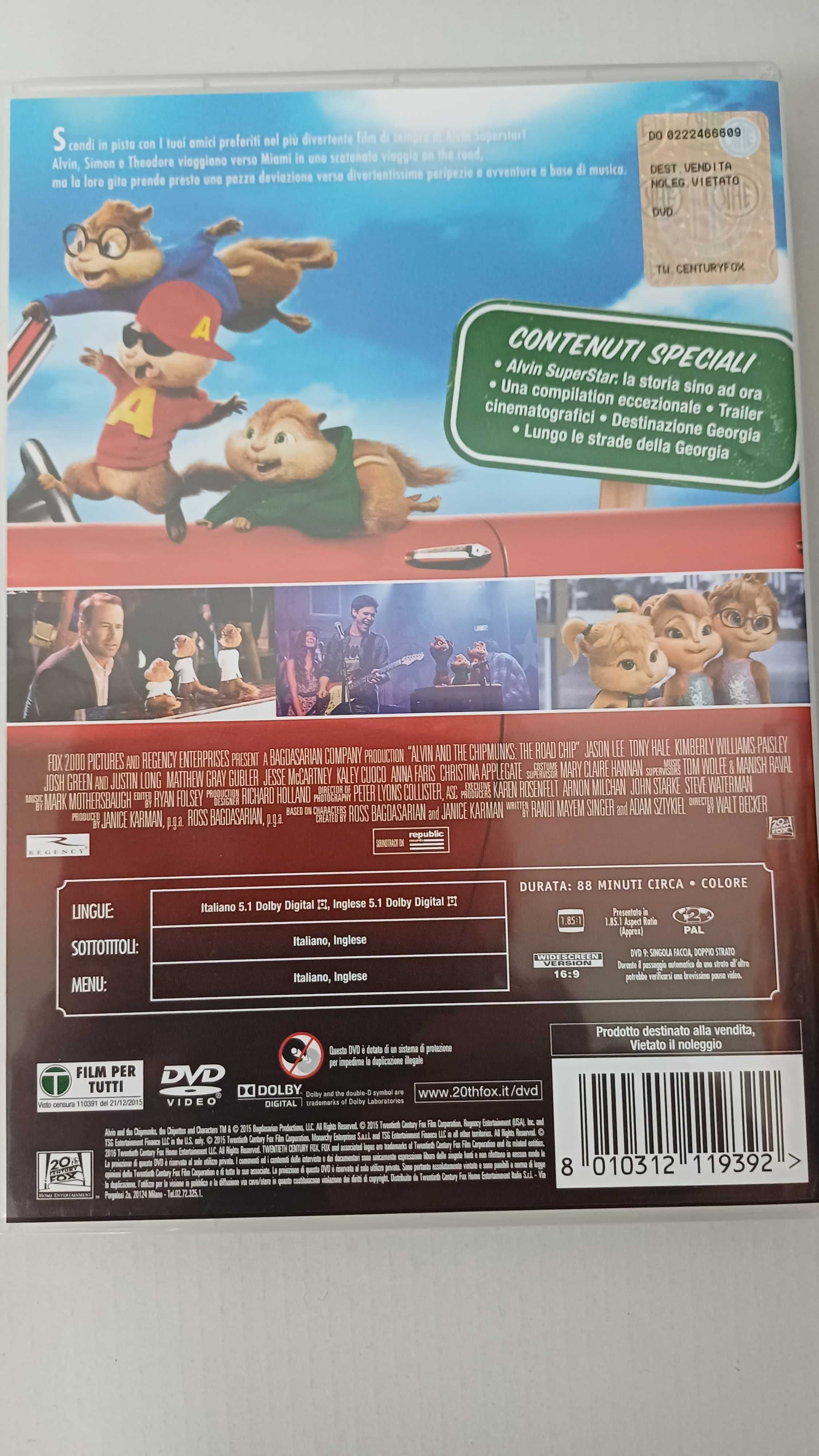 DVD Alvin Superstar cz. 3 IT, GB,  bez polskiego