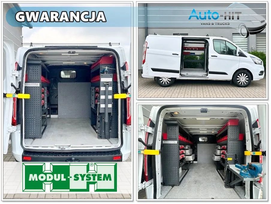 Ford Transit  Custom L1H1 AUTOMAT Klima 130KM Warsztat Modul-System Imadło HAK