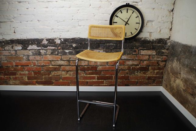 Krzesło barowe hoker Cesca Marcel Breuer lata 80 vintage