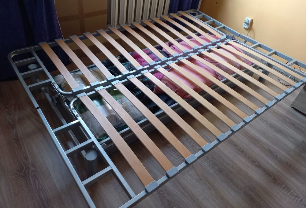 Łóżko SOFA rozkładana IKEA BEDDINGE stelaż, materac, pojemnik