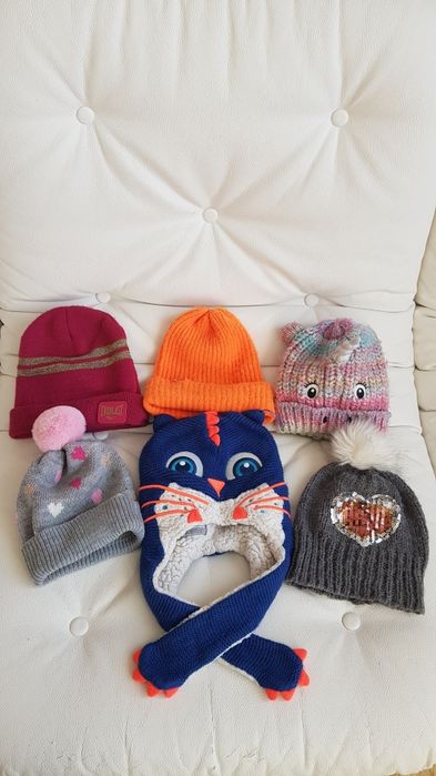 Классные шапка для девочки от 3-6лет