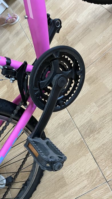 Bicicleta TEAM rosa e azul