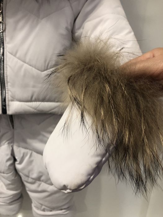 Зимовий комбінезон з хутром енота 2/3р