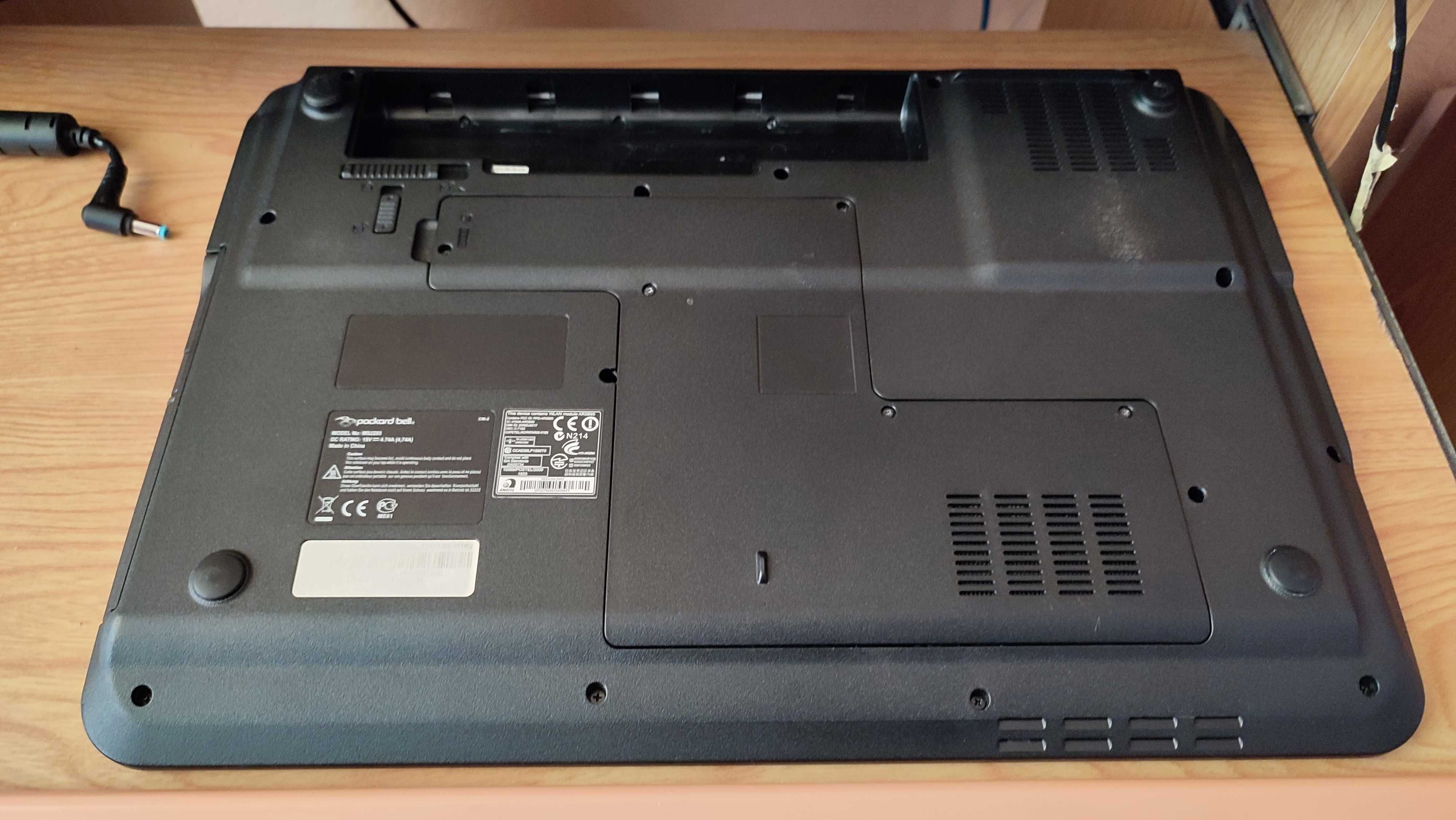 корпус Packard Bell TJ71, процессор Intel Core 2 T5550, плата