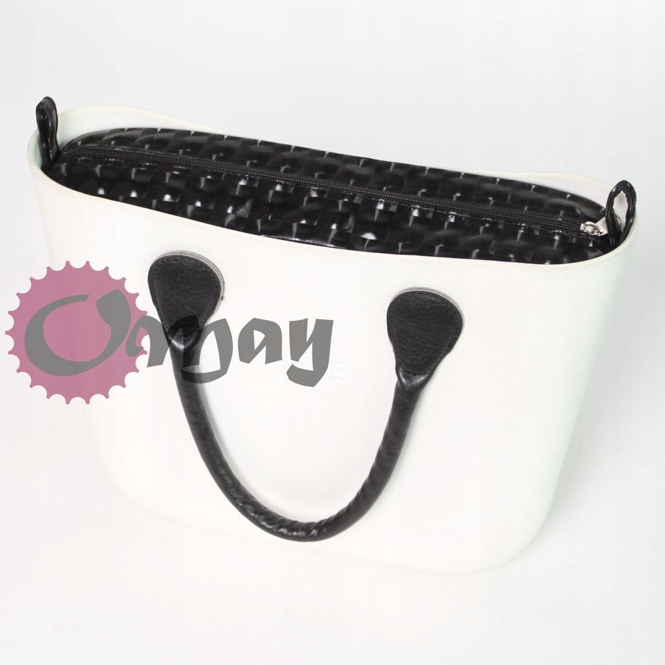 Czarny organizer do OBAG MINI mieniący efekt 3d wkład OMAY