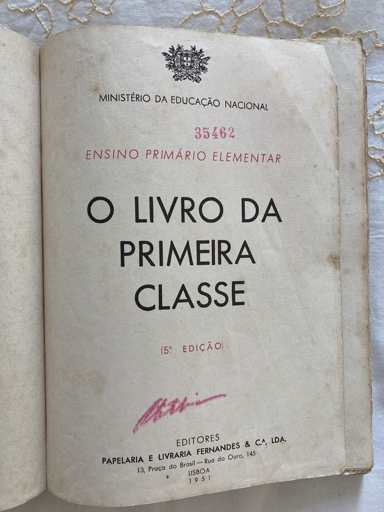 O Livro da Primeira Classe - 5a Edição (1951) Vintage