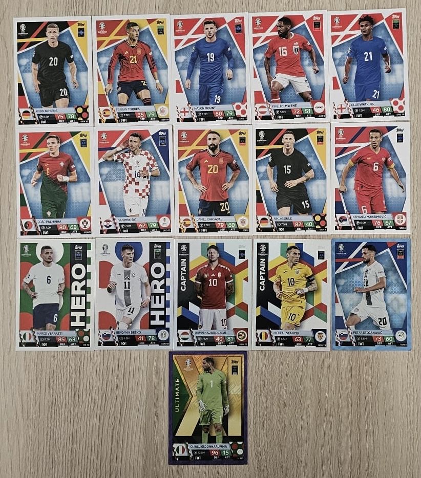 Europeu 2024 Topps 16 cartas euro 24 Germany