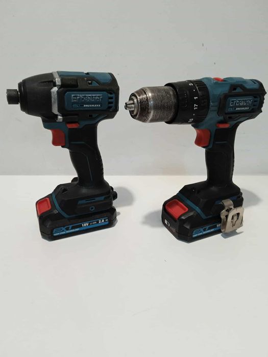 Zestaw Erbauer 18V wkrętarka + zakrętarka 
Stan bardzo dobry 100% spra