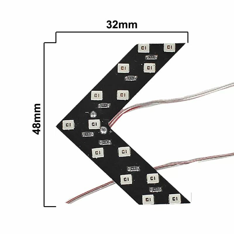 Piscas led para espelhos retrovisores