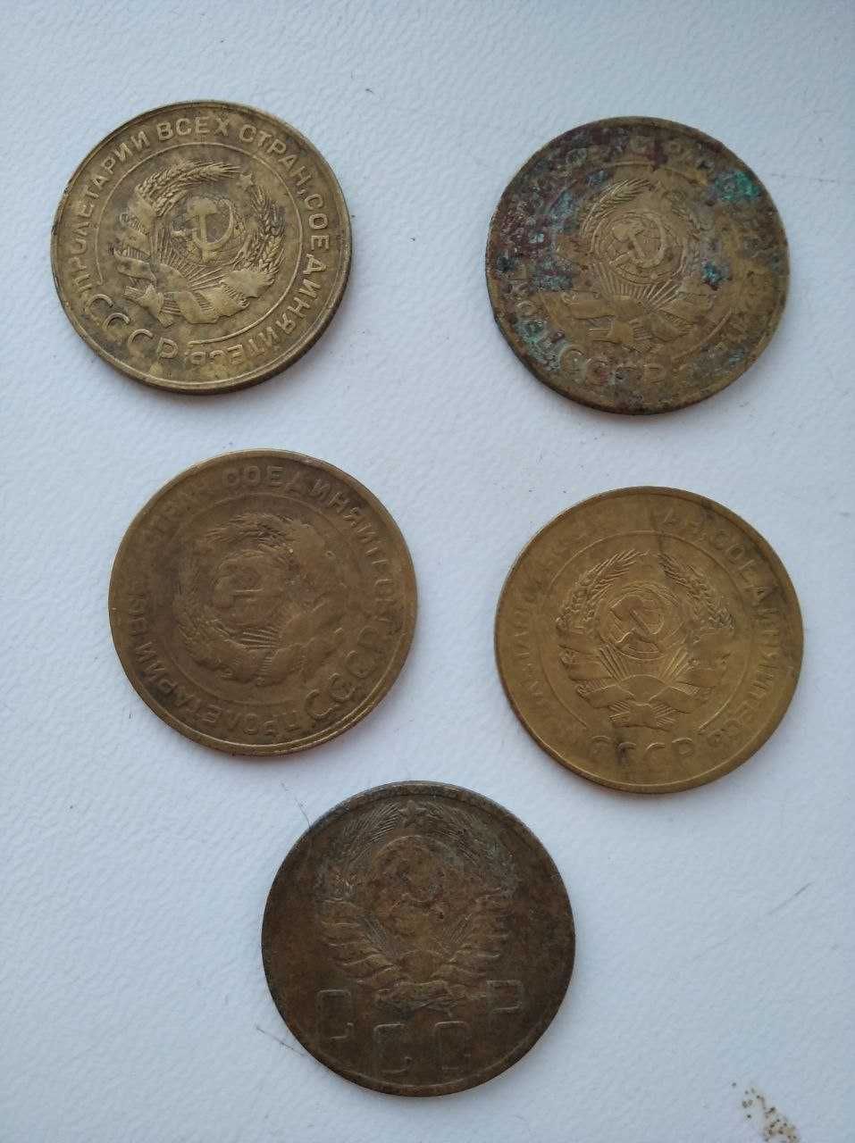 Монеты СССР. 5 копеек 1930, 1940. 15 и 20 коп рамочники, рубли..
