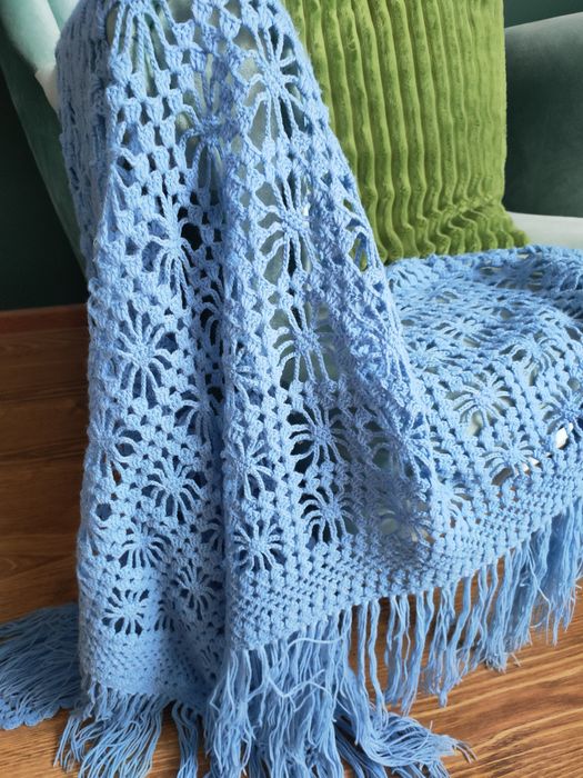 Wełniana Chusta/Rękodzieło/Szydełko