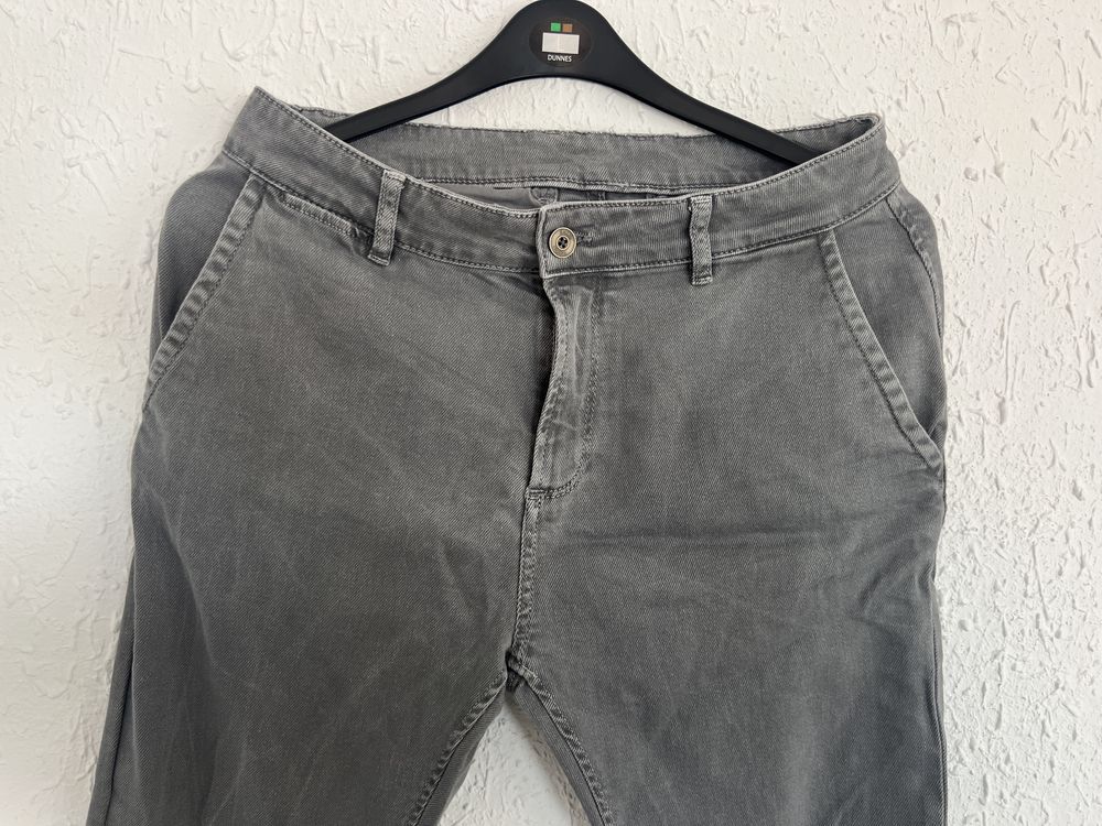Szare spodnie typu chinos Zara roz. MñL / 31 / 40