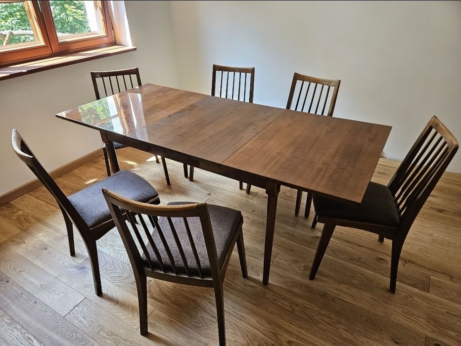 Stół  80x120 (180) rozsuwany PRL chierowski hanka var