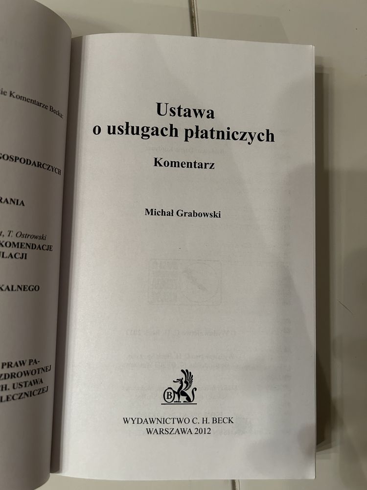 Komentarz do ustawy o uslugach pkatniczych